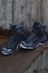 11 by boris bidjan saberi Hand-dyed high-top sports shoes series Very comfortable to wear Slightly increased height Made in Germany BOOT2-HEI Dyed black P111